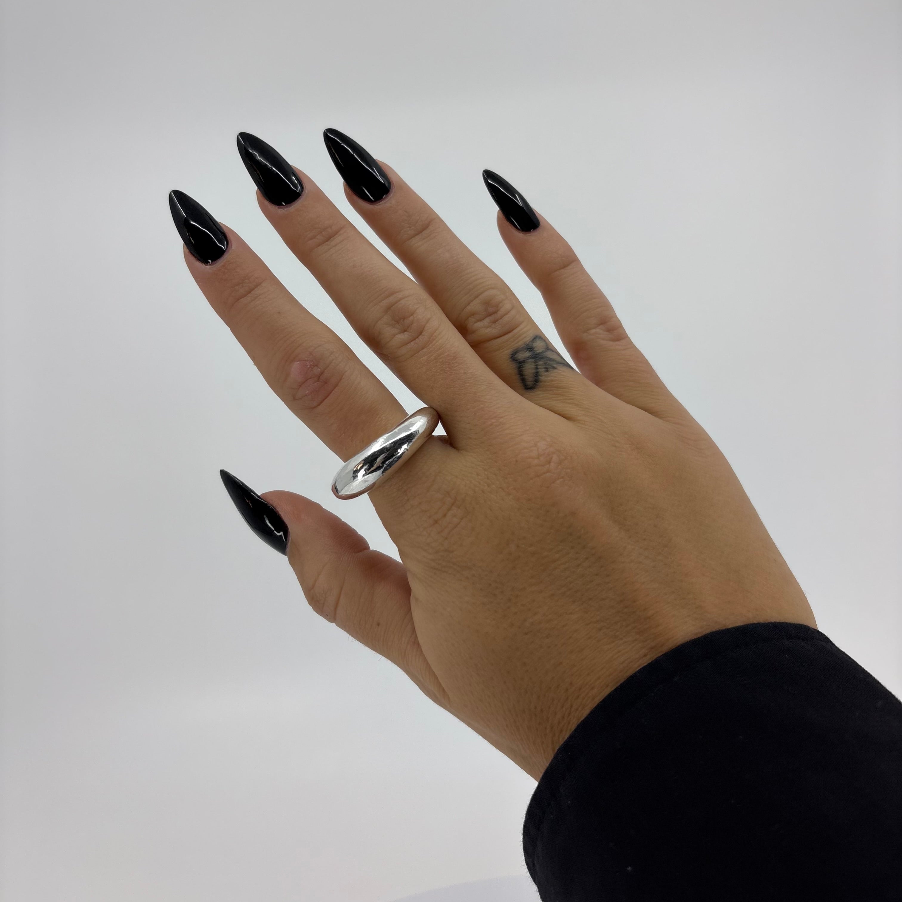 KAIZEN CHUNKY RING silver – styling bred silverring stapelring