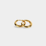 KAIZEN HOOPS guld – guldcreoler 16mm minimalistisk design 18K guld