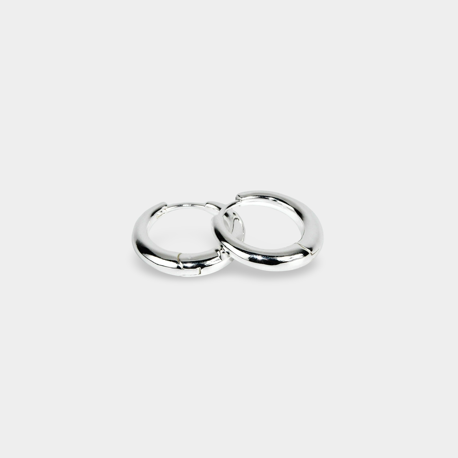 KAIZEN HOOPS silver – silvercreoler 16mm minimalistisk design 925 silver