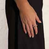 KAIZEN RING silver – närbild tunn silverring minimalistisk design