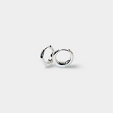 KAIZEN SMALL HOOPS silver – närbild små creoler 925 silver