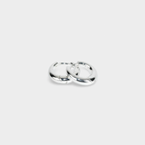 KAIZEN SMALL HOOPS silver – små silvercreoler 12mm minimalistisk design